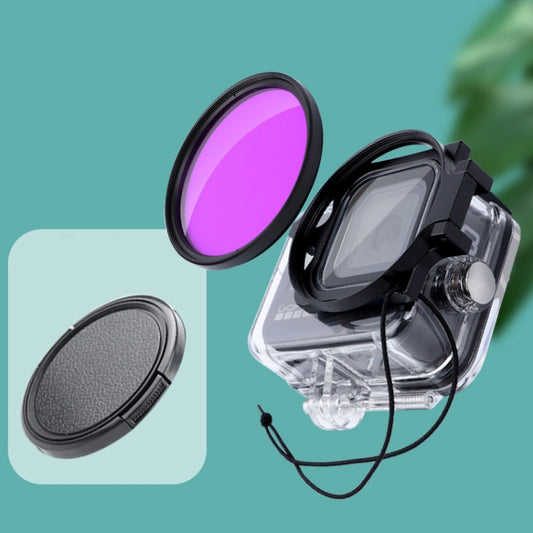 RUIGPRO for GoPro HERO8 Professional 58mm Color Dive Housing Lens Filter + Dive Housing Waterproof Case with Filter Adapter Ring & Lens Cap(Purple) - DJI & GoPro Accessories by RUIGPRO | Online Shopping UK | buy2fix