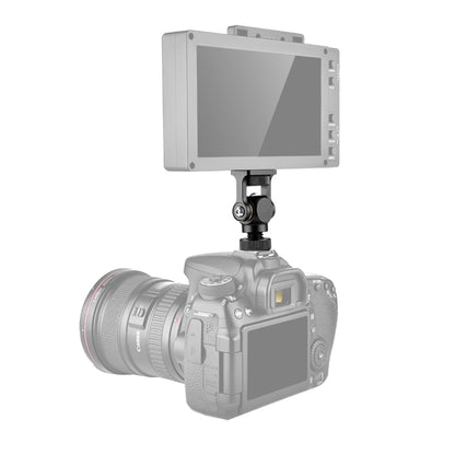 YELANGU 180 Degree Swing Mini Tripod Ball Head Bracket Cold Shoe Mount 1/4 inch Screw Adapter(Black) by YELANGU