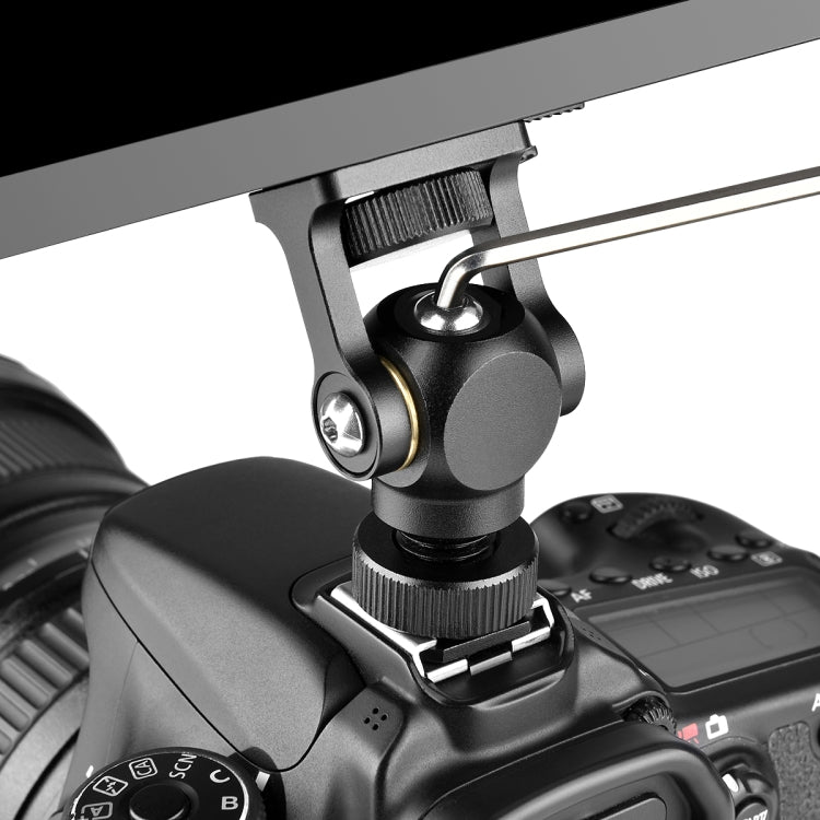 YELANGU 180 Degree Swing Mini Tripod Ball Head Bracket Cold Shoe Mount 1/4 inch Screw Adapter(Black) by YELANGU