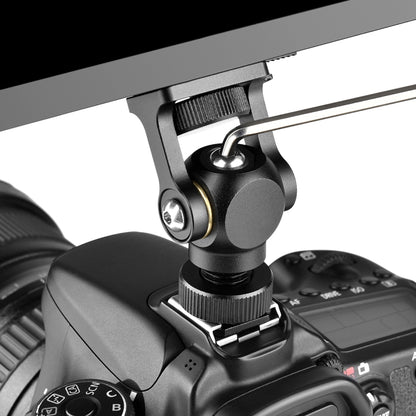 YELANGU 180 Degree Swing Mini Tripod Ball Head Bracket Cold Shoe Mount 1/4 inch Screw Adapter(Black) by YELANGU