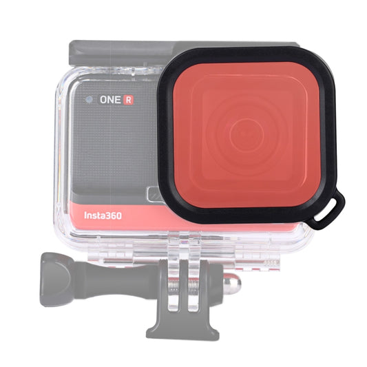 Square Housing Diving Color Lens Filter for Insta360 ONE R 4K Edition / 1 inch dition(Red) - DJI & GoPro Accessories by buy2fix | Online Shopping UK | buy2fix