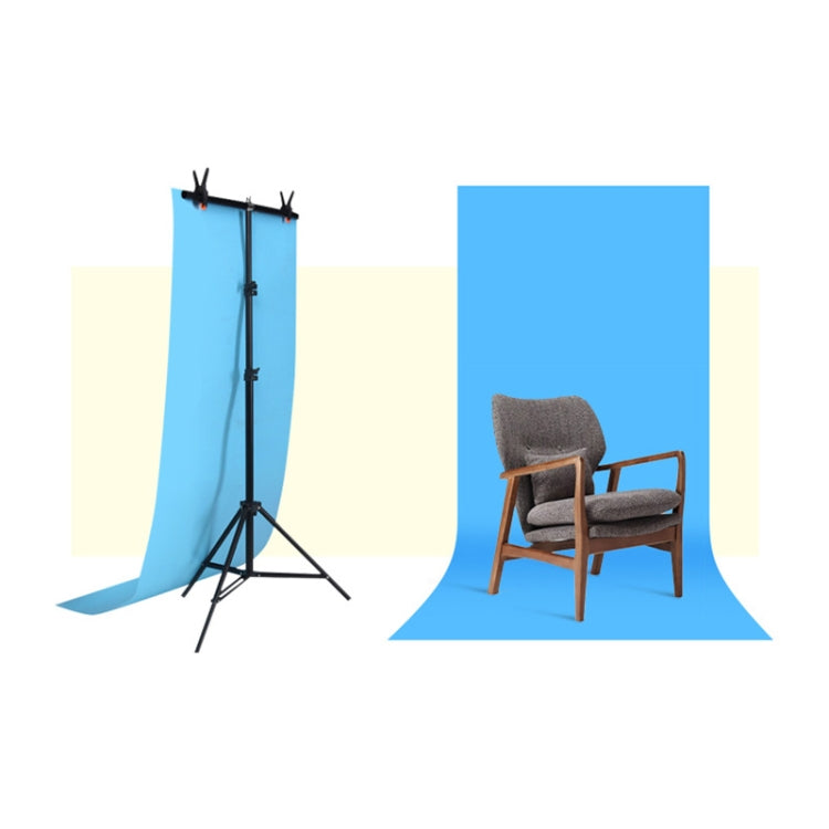 70x200cm T-Shape Photo Studio Background Support Stand Backdrop Crossbar Bracket Kit with Clips, No Backdrop - Camera Accessories by buy2fix | Online Shopping UK | buy2fix