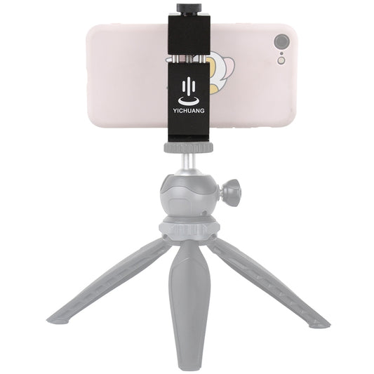 YICHUANG JH-01 Aluminum Alloy Phone Tripod Clip Holder Clamp Adapter for 65-95cm - Consumer Electronics by YICHUANG | Online Shopping UK | buy2fix