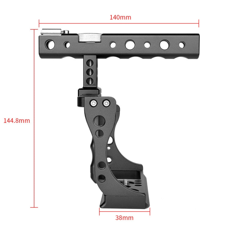 YELANGU C14 YLG0714A Video Camera Cage Stabilizer with Handle for Canon EOS M50(Black) - Camera Accessories by YELANGU | Online Shopping UK | buy2fix