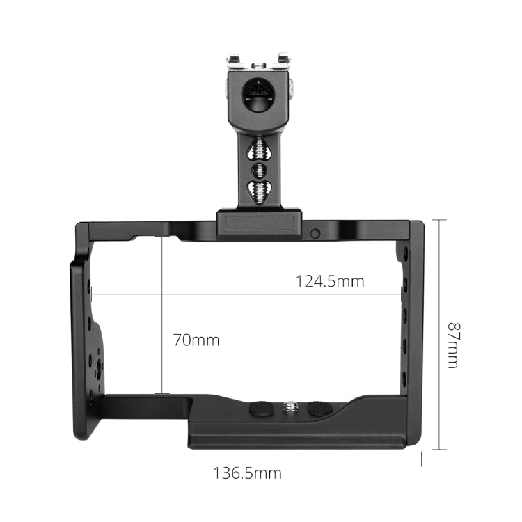 YELANGU C17 YLG0913A Video Camera Cage Stabilizer with Handle for Sony A6600 (Black) - Camera Cage by YELANGU | Online Shopping UK | buy2fix