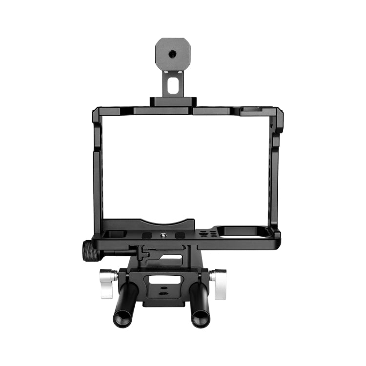 YELANGU C18 YLG0915A-C Video Camera Cage Stabilizer with Handle & Rail Rod Mount for Panasonic Lumix DC-S1H / DC-S1 / DC-S1R(Black) - Camera Accessories by YELANGU | Online Shopping UK | buy2fix