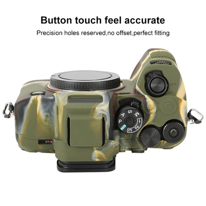 For Sony ILCE-7RM5 / Alpha 7R V Soft Silicone Protective Case (Camouflage) - Protective Case by buy2fix | Online Shopping UK | buy2fix