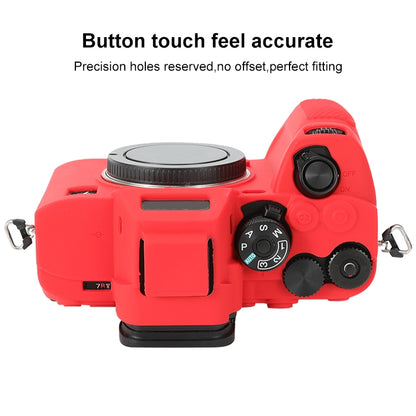 For Sony ILCE-7RM5 / Alpha 7R V Soft Silicone Protective Case (Red) by buy2fix