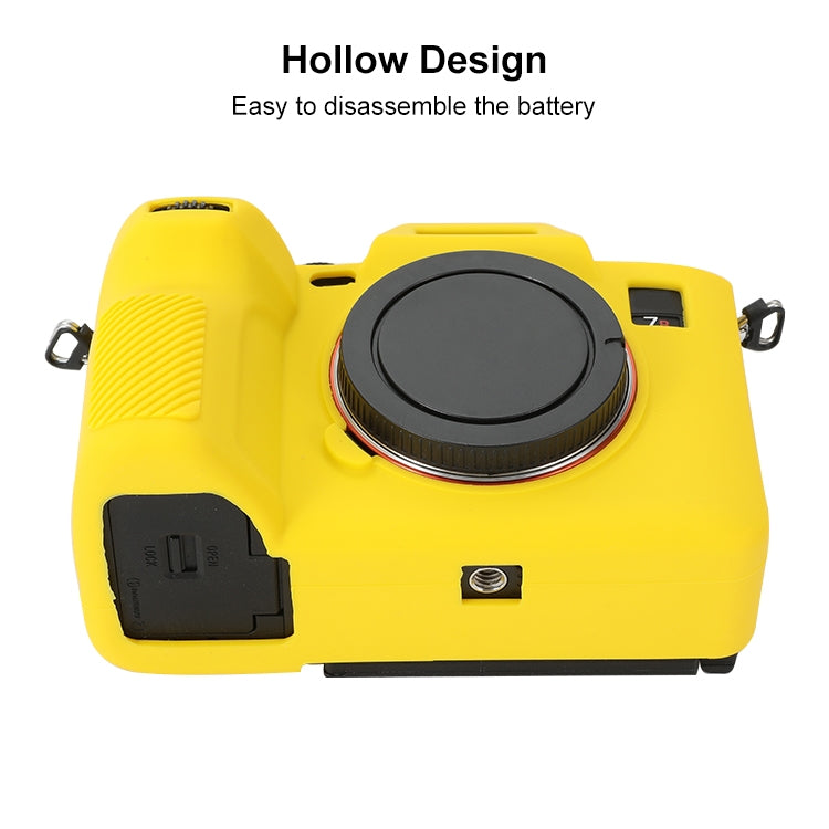 For Sony ILCE-7RM5 / Alpha 7R V Soft Silicone Protective Case (Yellow) - Protective Case by buy2fix | Online Shopping UK | buy2fix