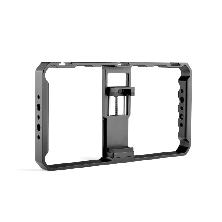YELANGU  PC06 YLG0909A Vlogging Live Broadcast Smartphone Metal Cage Video Rig Filmmaking Recording Handle Stabilizer Bracket for iPhone, Galaxy, Huawei, Xiaomi, HTC, LG, Google, and Other Smartphones(Black) - Consumer Electronics by YELANGU | Online Shopping UK | buy2fix