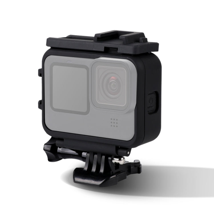 For GoPro HERO10 Black / HERO9 Black Plastic Frame Mount Protective Case with Base Buckle & Long Screw(Black) - DJI & GoPro Accessories by buy2fix | Online Shopping UK | buy2fix