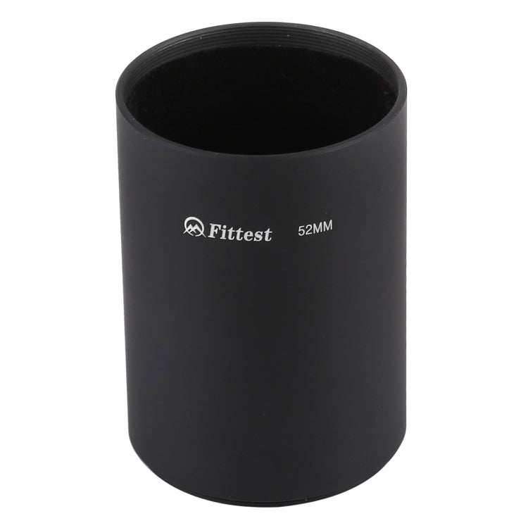 FITTEST 52mm Thread Type Straight Tube Full Metal Lens Hood Shade for Medium Telephoto Lens - Camera Accessories by FITTEST | Online Shopping UK | buy2fix