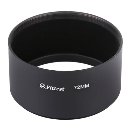 FITTEST 72mm Thread Type Straight Tube Full Metal Lens Hood Shade for Medium Telephoto Lens - Camera Accessories by FITTEST | Online Shopping UK | buy2fix