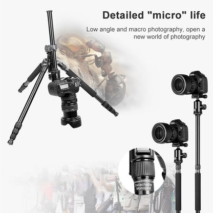 TRIOPO Oubao TA330 Horizontal Arm Tripod Mount Quick Release Center Column Boom Bracket with Tripod Ball-Head - Tripods by TRIOPO | Online Shopping UK | buy2fix