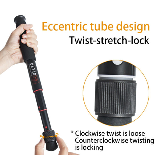 BEXIN P256A Portable Travel Outdoor DSLR Camera Aluminum Alloy Monopod Holder (Black) by BEXIN