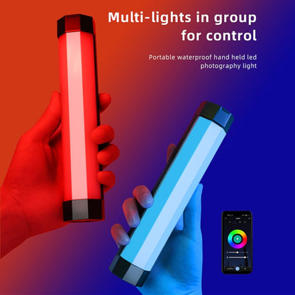 LUXCeO RGB Colorful Photo LED Stick Video Light APP Control Adjustable Color Temperature Waterproof Handheld LED Fill Light with Remote Control(Black) - Camera Accessories by LUXCeO | Online Shopping UK | buy2fix