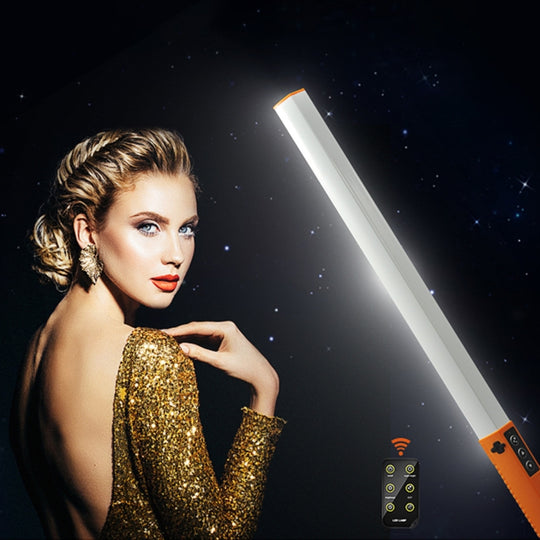 LUXCeO Q508D Dual Color Temperature Photo LED Stick Video Light Handheld LED Fill Light Flash Lighting Lamp(Orange)