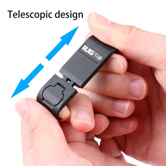 RUIGPRO Aluminum Alloy Battery Side Interface Cover for GoPro HERO10 Black / HERO9 Black (Black) by RUIGPRO