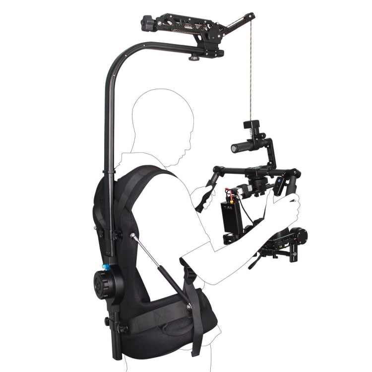 YELANGU B100 Stabilizer Vest Camera Support System with Damping Head for DSLR & DV Cameras, Load: 3-10kg (Black) - Shoulder Rigs by YELANGU | Online Shopping UK | buy2fix