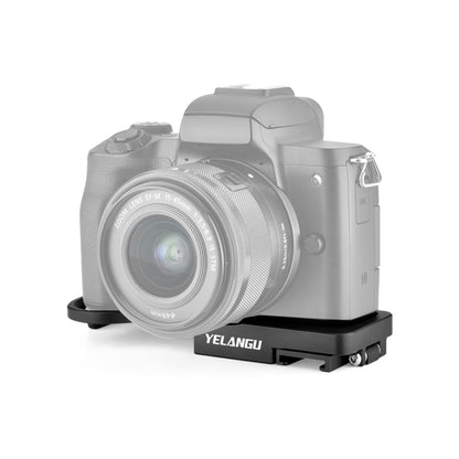 YELANGU CL13 Camera Expansion Board Base L Plate for Canon EOS M50 (Black) by YELANGU