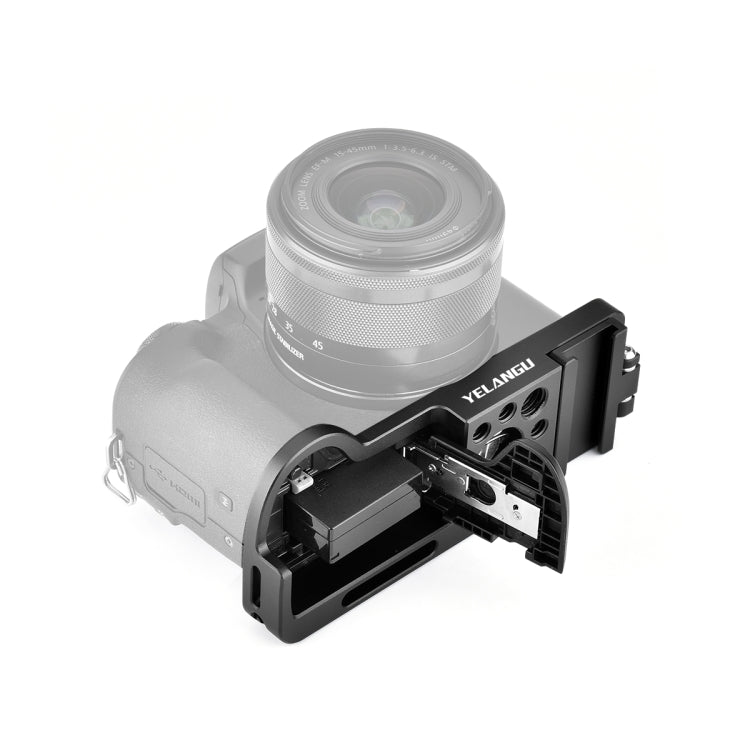 YELANGU CL13 Camera Expansion Board Base L Plate for Canon EOS M50 (Black) by YELANGU