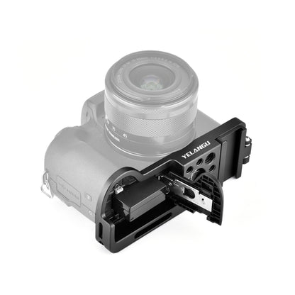 YELANGU CL13 Camera Expansion Board Base L Plate for Canon EOS M50 (Black) by YELANGU