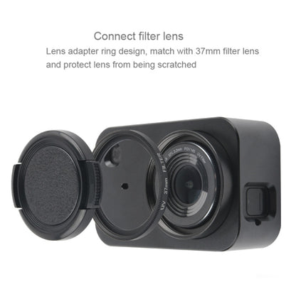 Housing Shell Aluminum Alloy Protective Cage with 37mm Filter Lens & Lens Cap & Screw for Xiaomi Mijia Small Camera (Black) - DJI & GoPro Accessories by buy2fix | Online Shopping UK | buy2fix