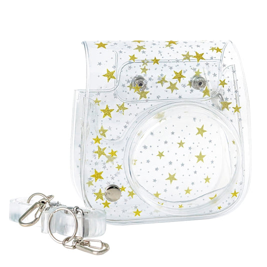 Stars Crystal PVC Hard Case Camera Bag with Shoulder Strap for FUJIFILM Instax Mini 11 (Transparent) by buy2fix