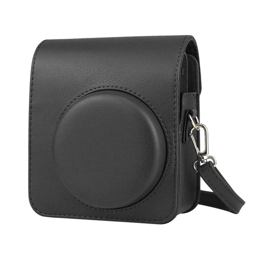 Full Body Camera Retro PU Leather Case Bag with Strap for FUJIFILM instax mini 40 (Black) by buy2fix