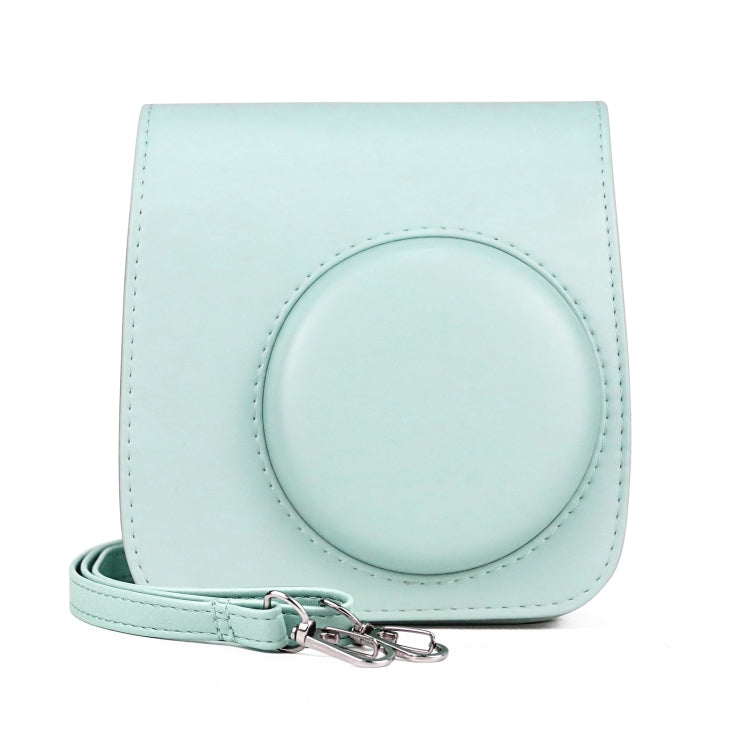 Retro Full Body PU Leather Case Camera  Bag with Strap for FUJIFILM instax mini 7+ (Baby Blue) - Camera Accessories by buy2fix | Online Shopping UK | buy2fix