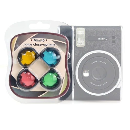 4 in 1 Four Colors Camera Filter for Fujifilm Instax mini 40 - Camera Accessories by buy2fix | Online Shopping UK | buy2fix