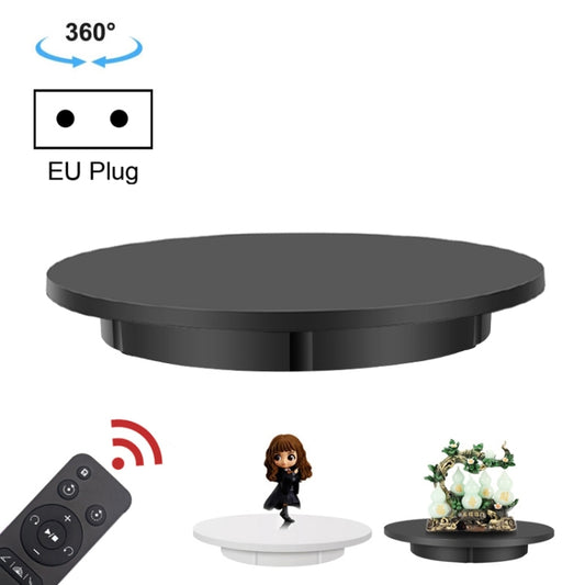 60cm Electric Rotating Display Stand Props Turntable, Load: 100kg, Plug-in Power, EU Plug(Black) - Camera Accessories by buy2fix | Online Shopping UK | buy2fix