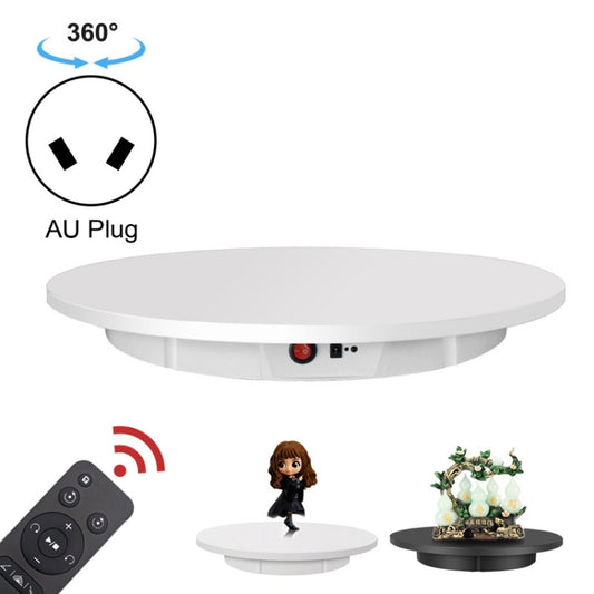 60cm Electric Rotating Display Stand Props Turntable, Load: 100kg, Plug-in Power, AU Plug(White) - Camera Accessories by buy2fix | Online Shopping UK | buy2fix