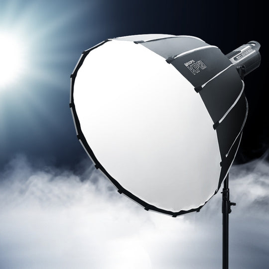 TRIOPO KP2-60 60cm Speedlite Flash Deep Parabolic Softbox Bowens Mount Diffuser(Black)