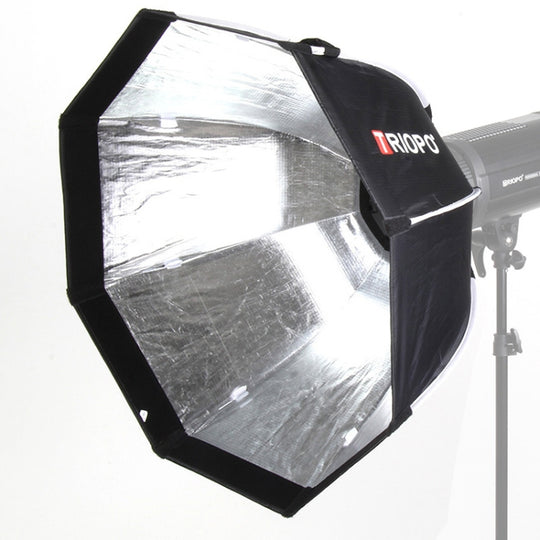 TRIOPO K2-90 90cm Speedlite Flash Octagon Parabolic Softbox Bowens Mount Diffuser (Black)