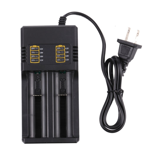 MS-282AX 2-Slot Lithium Battery Charger For 18650 / 26650 / 14500 / 16340 / 18500 Lithium Batteries, US Plug by buy2fix