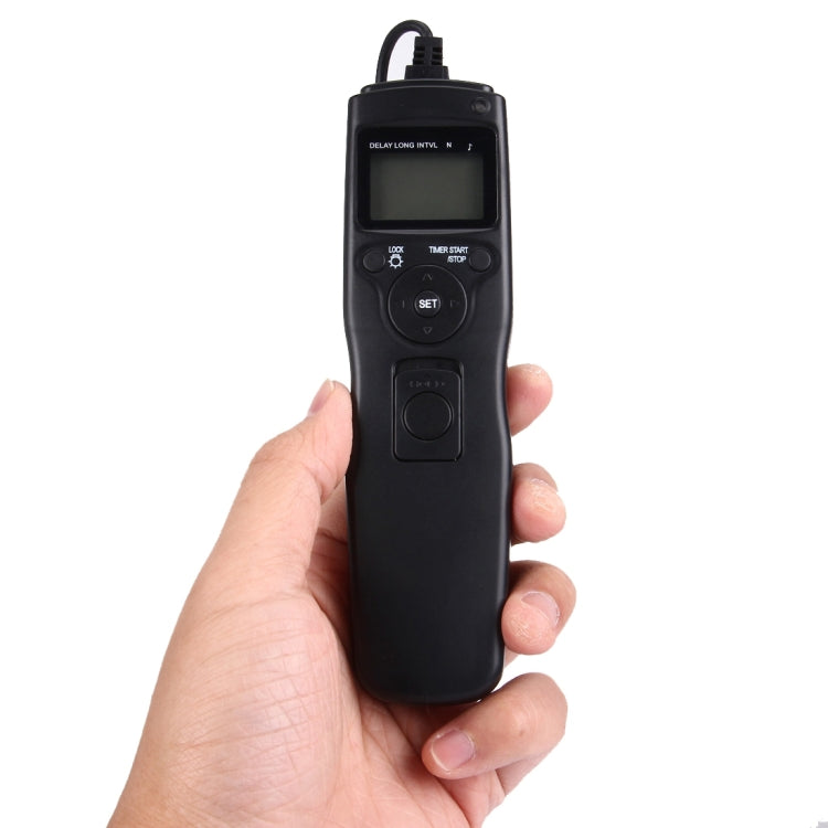 RST-7004 LCD Screen Time Lapse Intervalometer Shutter Release Digital Timer Remote Controller with N8 Cable for NIKON D3X/D3/D700/D300/D2X/D2H/D200/D1H/D1X/D800 Camera(Black) - Camera Accessories by buy2fix | Online Shopping UK | buy2fix