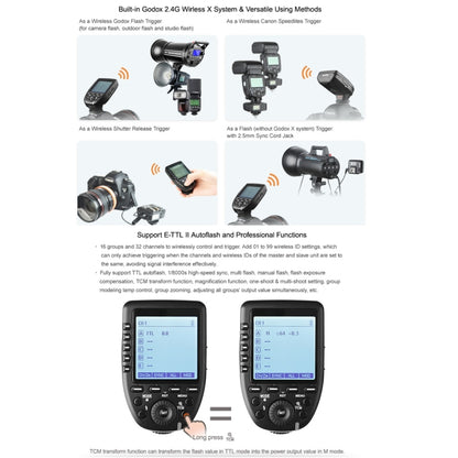 Godox Xpro-O TTL Wireless Flash Trigger for Olympus (Black) - Camera Accessories by Godox | Online Shopping UK | buy2fix