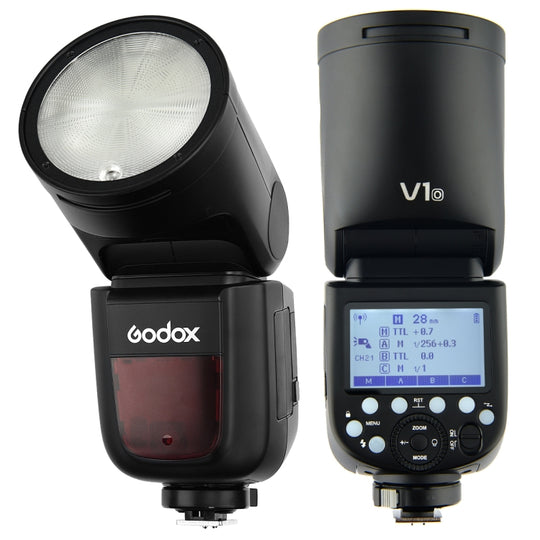 Godox V1O Round Head TTL Flash Speedlite for Olympus (Black)