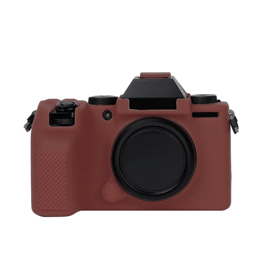 Soft Silicone Protective Case for FUJIFILM X-S10(Coffee) by buy2fix