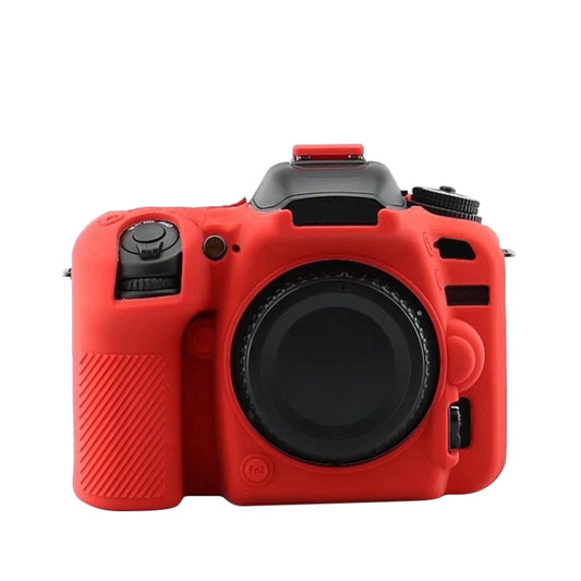 Soft Silicone Protective Case for Nikon D7500(Red) by buy2fix