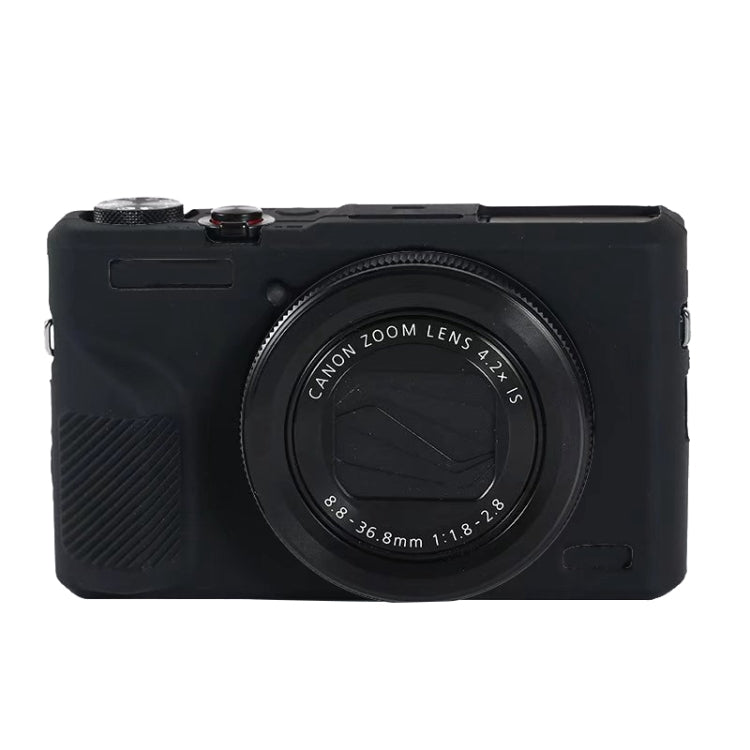 Soft Silicone Protective Case for Canon PowerShot G7 X Mark III / G7X III / G7X3(Black) - Camera Accessories by buy2fix | Online Shopping UK | buy2fix