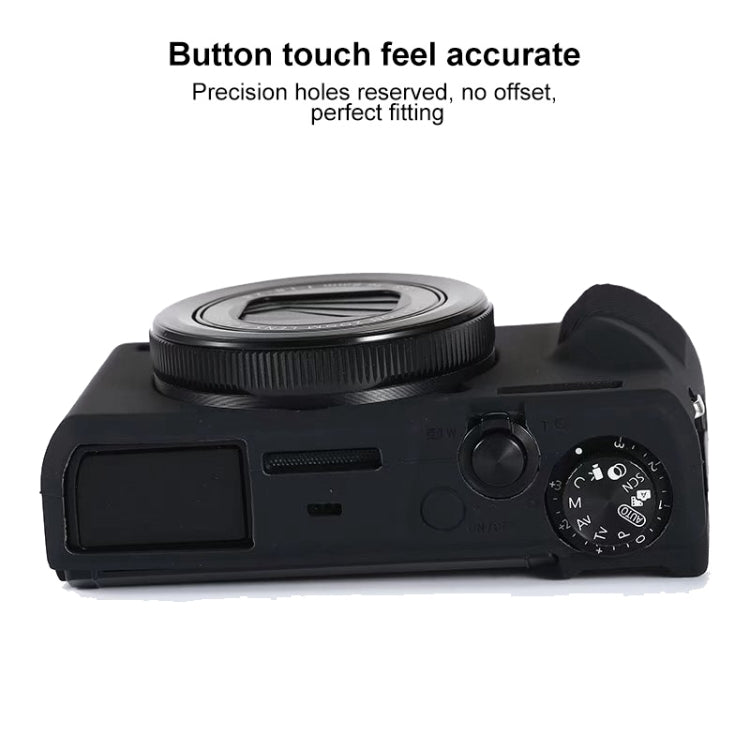 Soft Silicone Protective Case for Canon PowerShot G7 X Mark III / G7X III / G7X3(Black) - Camera Accessories by buy2fix | Online Shopping UK | buy2fix