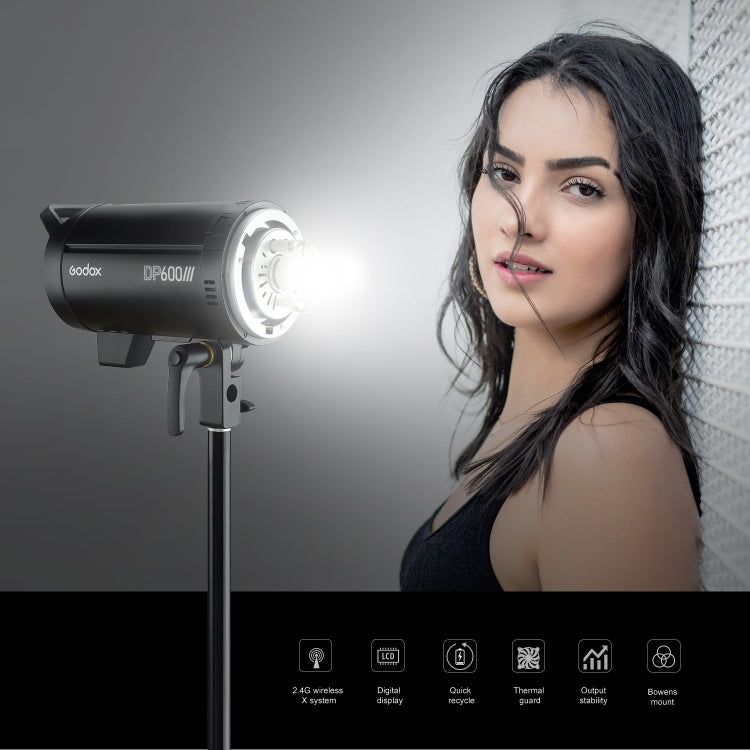 Godox DP600III Studio Flash Light 600Ws Bowens Mount Studio Speedlight(US Plug) - Camera Accessories by Godox | Online Shopping UK | buy2fix