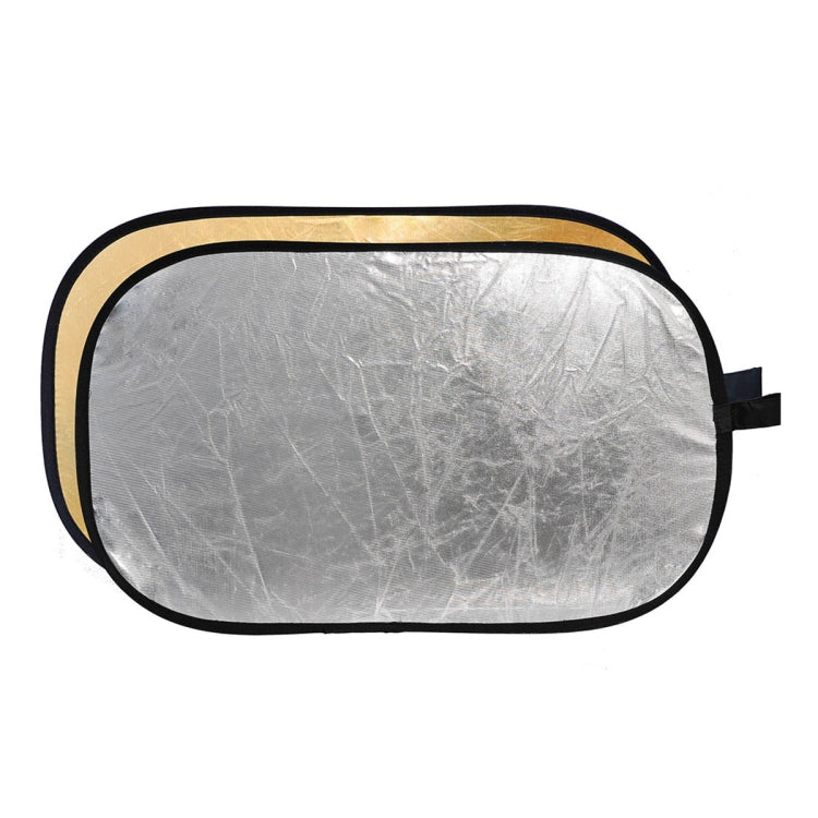 Godox FT01 2 in 1 Gold / Silver Oval Folding Reflector Board, Size: 90 x 120cm - Camera Accessories by Godox | Online Shopping UK | buy2fix