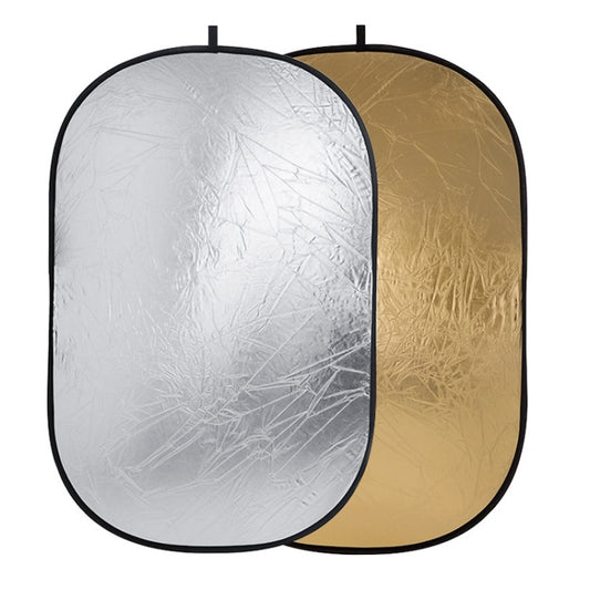 Godox FT01 2 in 1 Gold / Silver Oval Folding Reflector Board, Size: 100 x 150cm by Godox