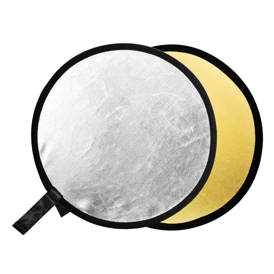 Godox FT01 Panneau réflecteur pliant rond 2 en 1, 80 cm, or/argent, 80 cm