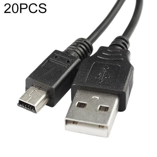 20 PCS Mini 5-Pin USB to USB A Camera Data Cable For Canon, Length: 1.2m - Camera Accessories by buy2fix | Online Shopping UK | buy2fix