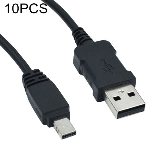 10 PCS 12-Pin USB 3.0 Camera Charging Data Cable For Casio TR150 /  ZR1200 / ZR1500, Length: 1.0m - Camera Accessories by buy2fix | Online Shopping UK | buy2fix
