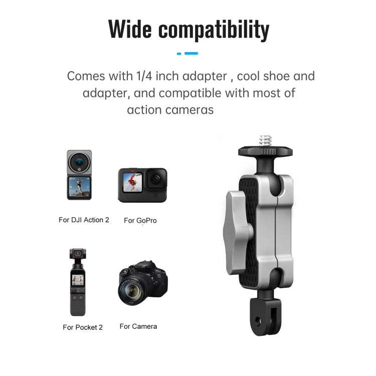 STARTRC Aluminium Alloy Mount Adapter Adjustable Arm, Deluxe Version (Black Silver) - DJI & GoPro Accessories by STARTRC | Online Shopping UK | buy2fix